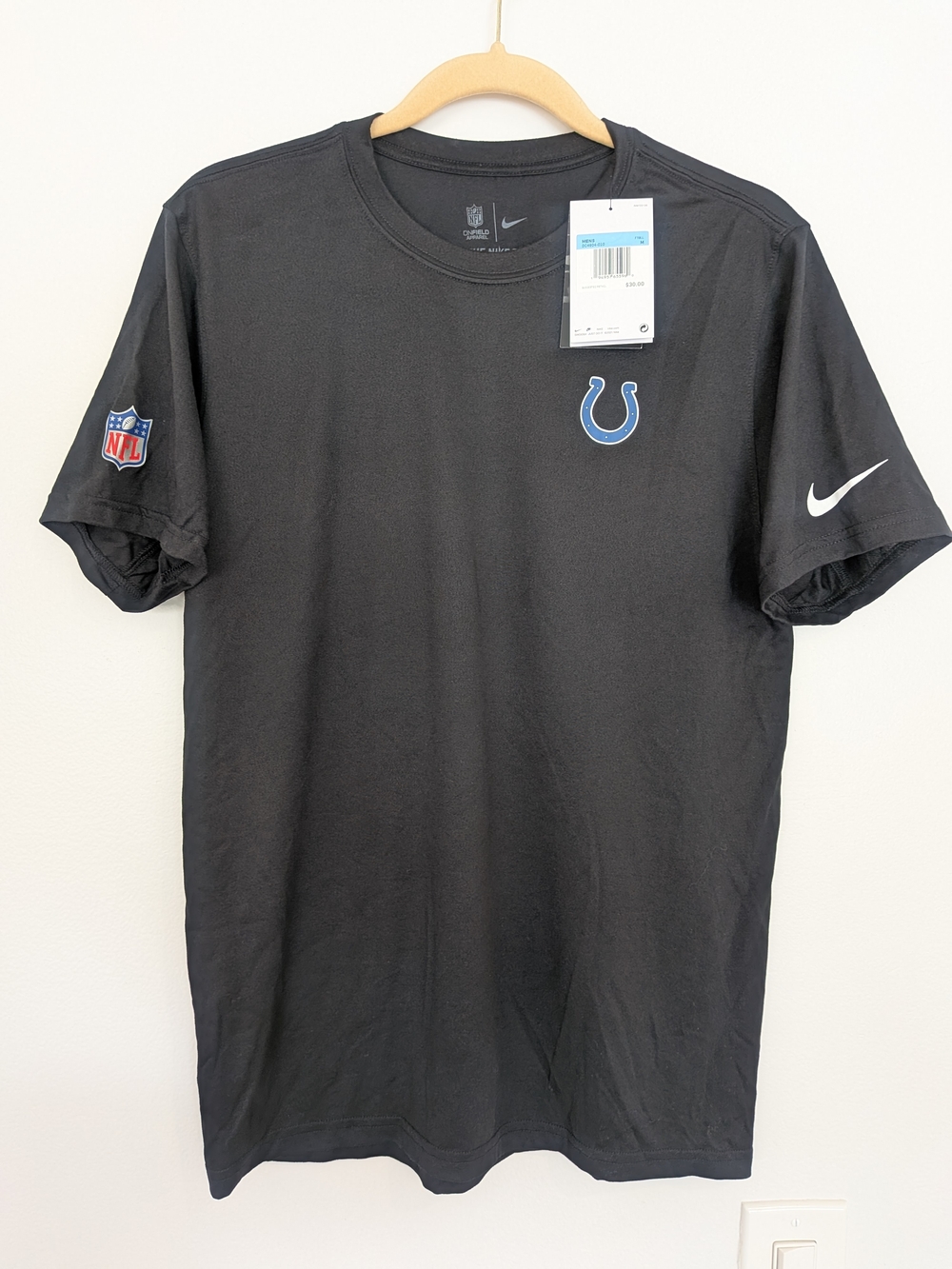Nike Indianapolis Colts NFL Dri FIT The Nike Tee T Shirt Men's M Black NWT